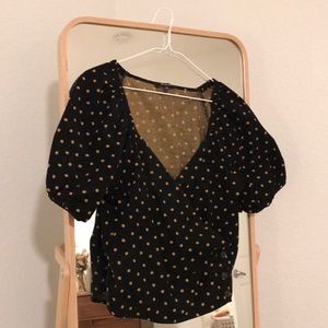 Madewell Womens polka dot top